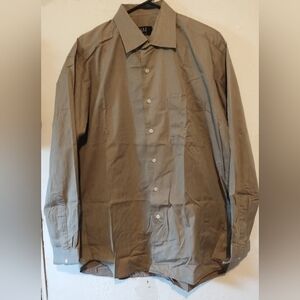 Ike behar brown dress shirt